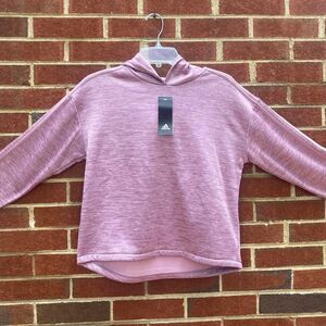 Adidas NWT Game & Go Teen's Orchid Heather Hoodie
